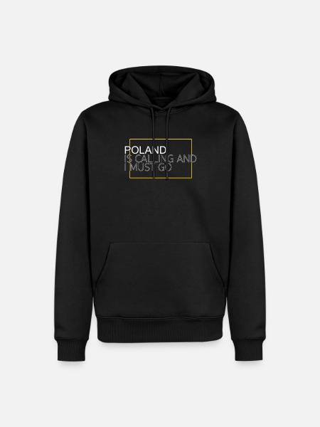 Poland Saying - Men’s Premium Organic Hoodie - black