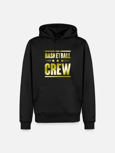 Équipe de basket-ball - Sweat à capuche Premium bio Homme - noir