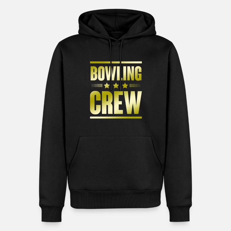 Équipe de bowling - Sweat à capuche Premium bio Homme - noir