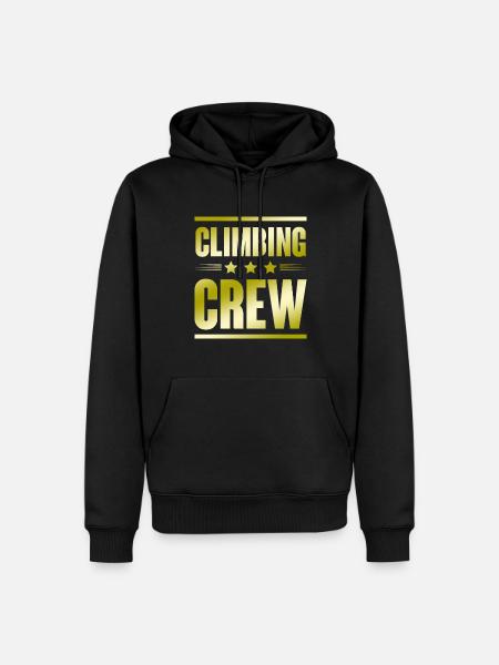 Climbing Crew - Men’s Premium Organic Hoodie - black