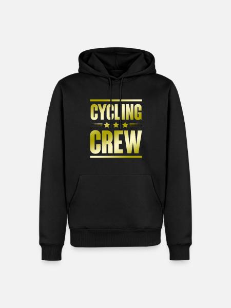 Cycling Crew - Men’s Premium Organic Hoodie - black