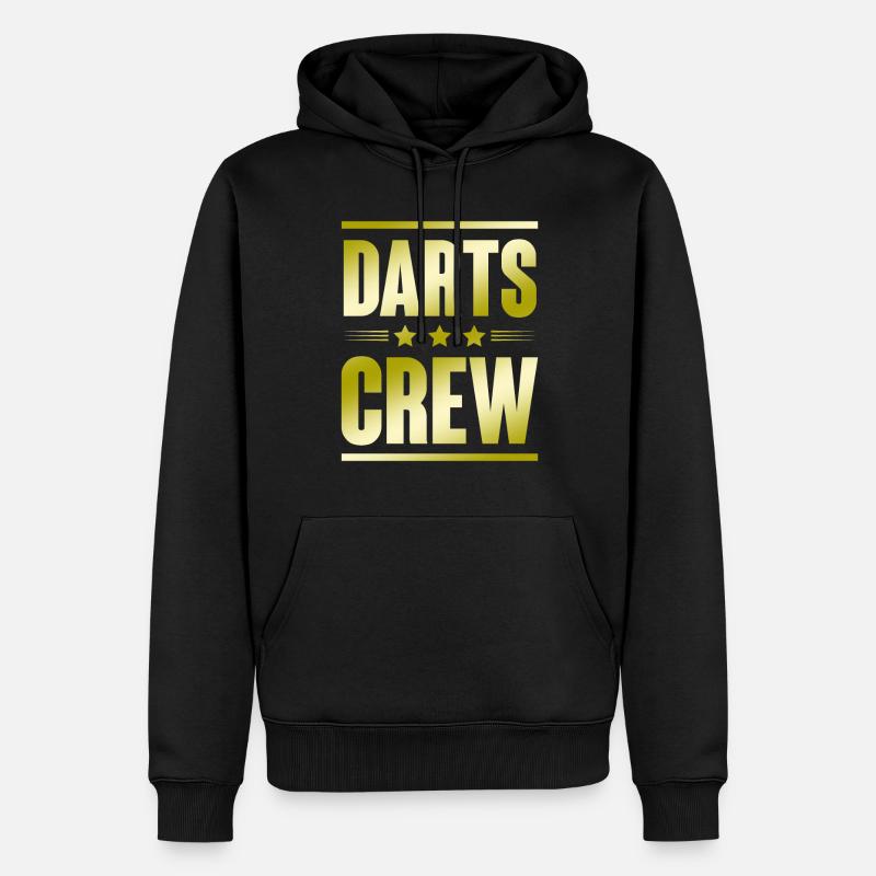 Darts Crew - Männer Premium Bio Hoodie - Schwarz