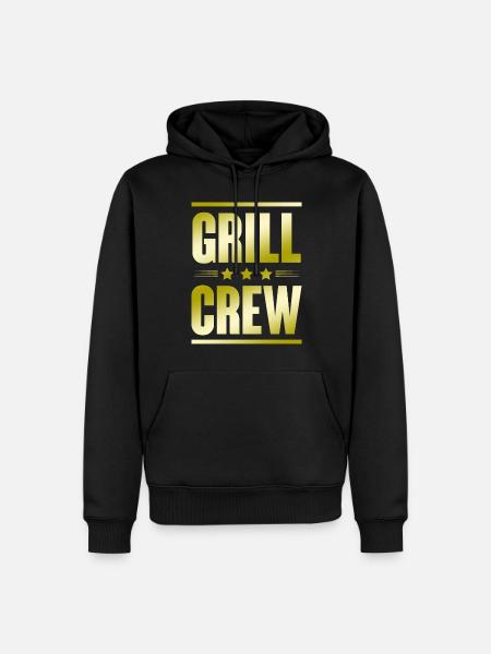 Grill Crew - Men’s Premium Organic Hoodie - black