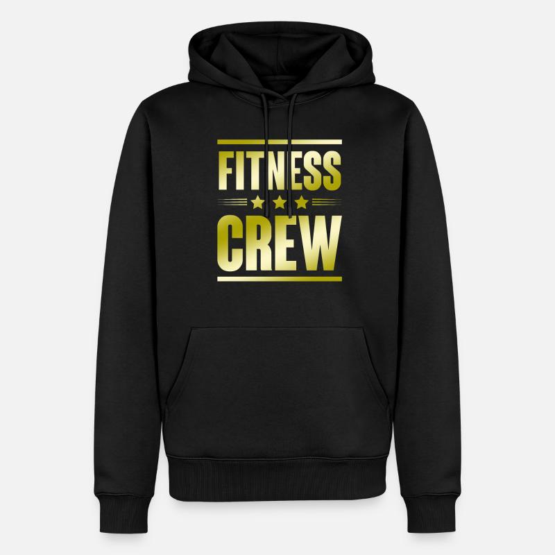Équipe de conditionnement physique - Sweat à capuche Premium bio Homme - noir