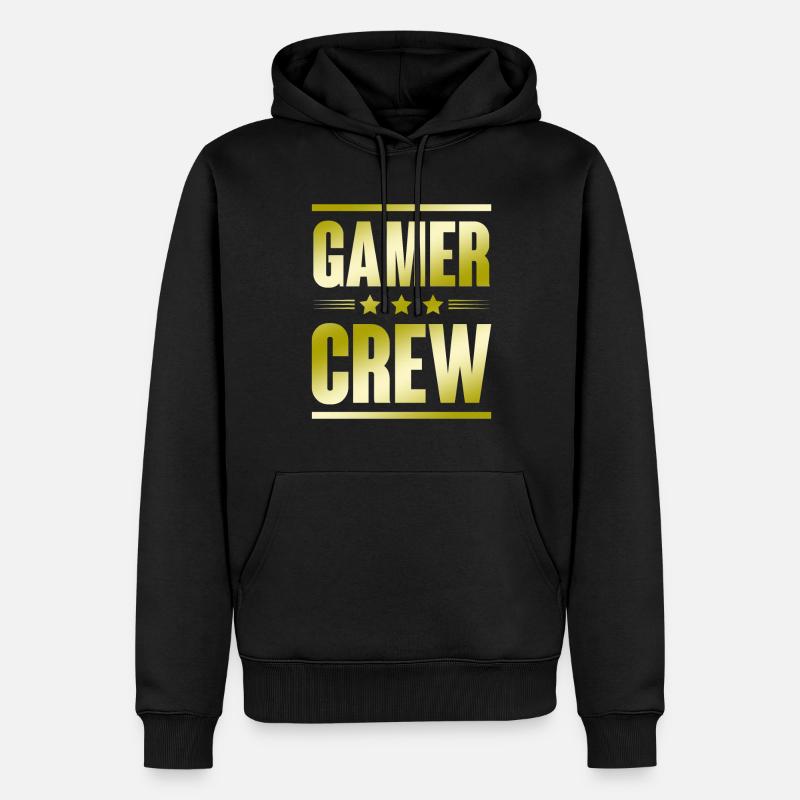 Équipage de joueurs - Sweat à capuche Premium bio Homme - noir