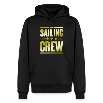 Sailing Crew - Männer Premium Bio Hoodie - Schwarz - Vorne - Nico (187cm)