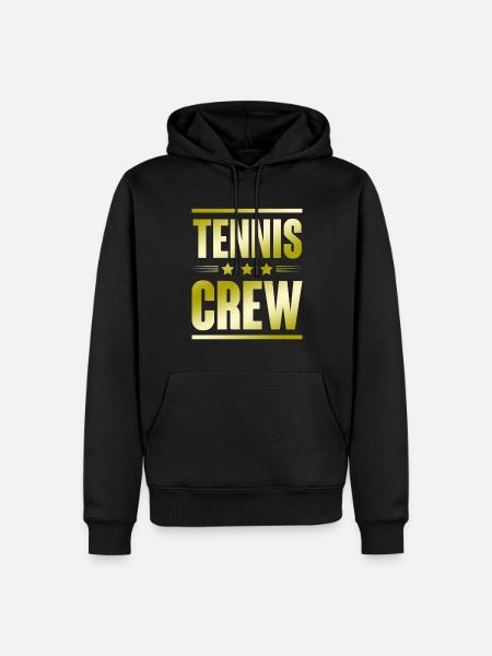 Équipe de tennis - Sweat à capuche Premium bio Homme - noir
