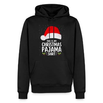 Pyjama de Noël Pyjama Chemise de nuit - Sweat à capuche Premium bio Homme - noir - Devant - Nico (187cm)