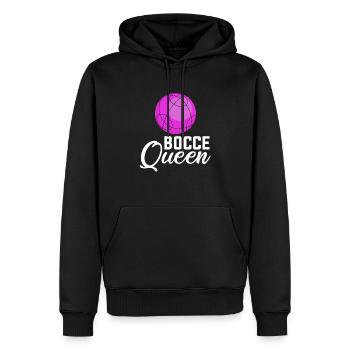 Bocce queen, bocce ball - Männer Premium Bio Hoodie - Schwarz - Vorne - Nico (187cm)