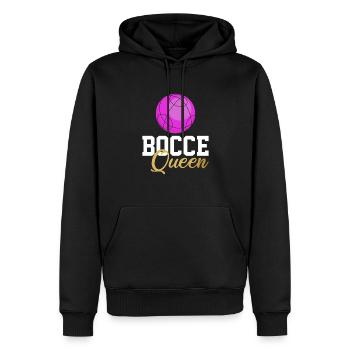 Bocce ball queen, bocce ball - Männer Premium Bio Hoodie - Schwarz - Vorne - Nico (187cm)