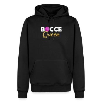 Bocce ball queen, bocce ball - Männer Premium Bio Hoodie - Schwarz - Vorne - Nico (187cm)