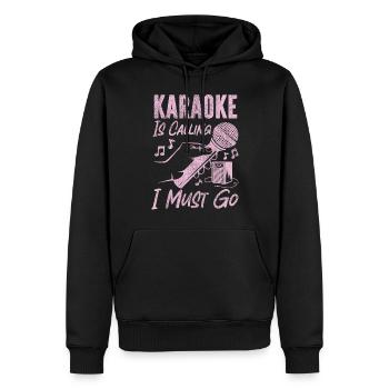 Karaoke Singer Vintage Karaoke Is - Männer Premium Bio Hoodie - Schwarz - Vorne - Nico (187cm)