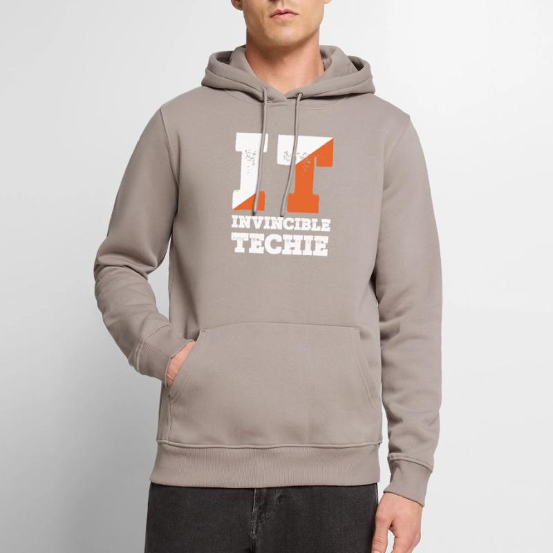 Invincible Techie Computer Programmer Tech Men’s Premium Organic Hoodie