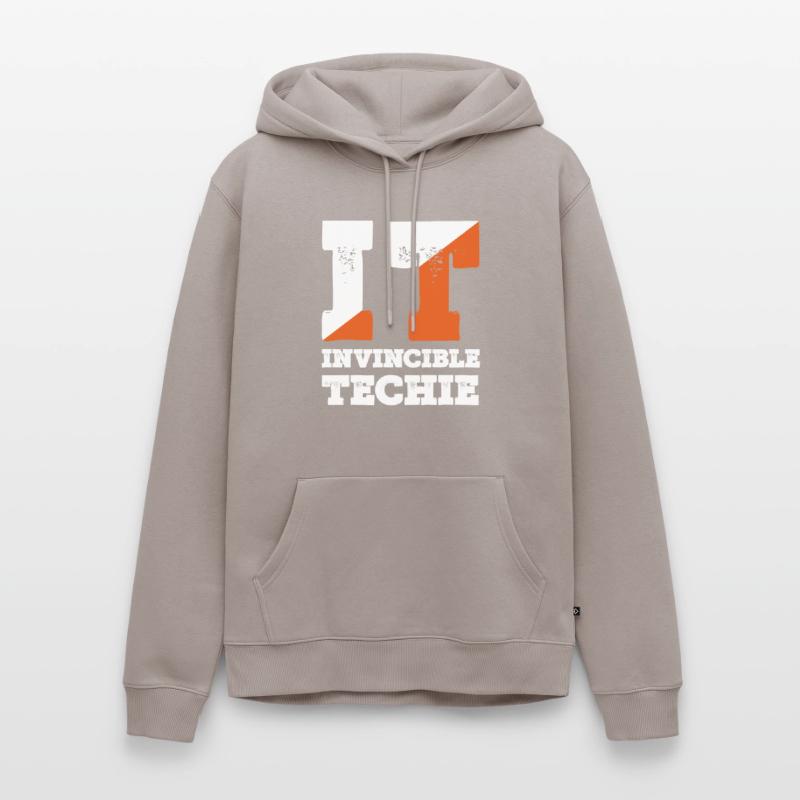 Invincible Techie Computer Programmer Tech Men’s Premium Organic Hoodie