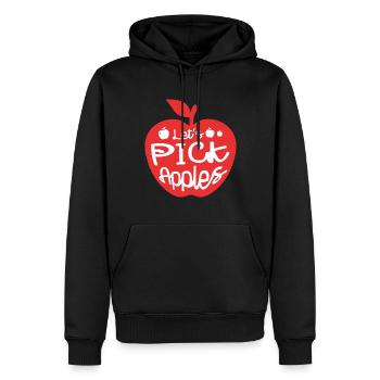 Lassen Sie Uns Äpfel Pflücken Apple Picker Fruit - Männer Premium Bio Hoodie - Schwarz - Vorne - Nico (187cm)