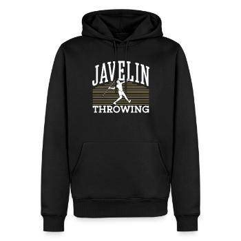 Speerwerfen Speerwerfer Speer Speerwurf - Männer Premium Bio Hoodie - Schwarz - Vorne - Nico (187cm)