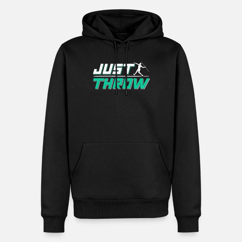 Einfach Werfen Speerwerfer Speerwerfen Speerwurf - Männer Premium Bio Hoodie - Schwarz