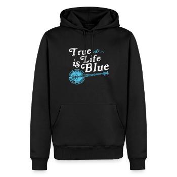 Banjo Shirts For Men Bluegrass Appalachia Folk - Männer Premium Bio Hoodie - Schwarz - Vorne - Nico (187cm)