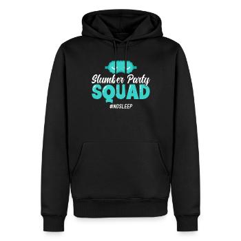 Slumber Party Squad No Sleep - Men’s Premium Organic Hoodie - black - Front - Nico (187cm)