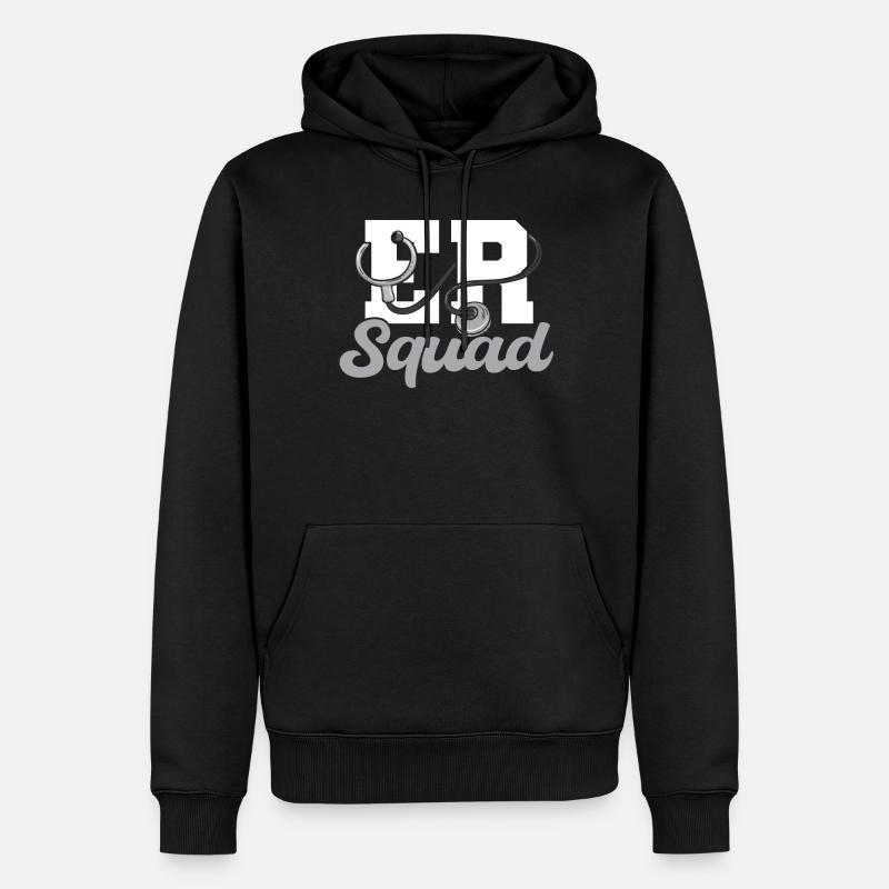 Her Squad Emergency Squad - Männer Premium Bio Hoodie - Schwarz