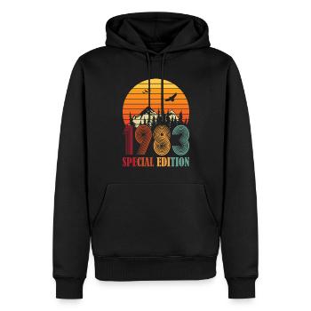 40. Geburtstag Jahrgang 1983 Special Edition - Männer Premium Bio Hoodie - Schwarz - Vorne - Nico (187cm)