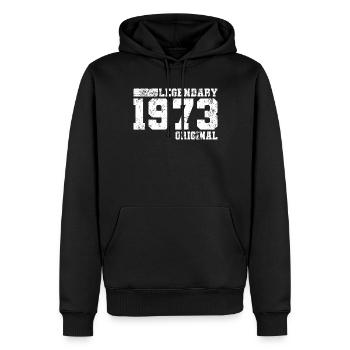 50. Geburtstag Legendary 1973 Original - Männer Premium Bio Hoodie - Schwarz - Vorne - Nico (187cm)