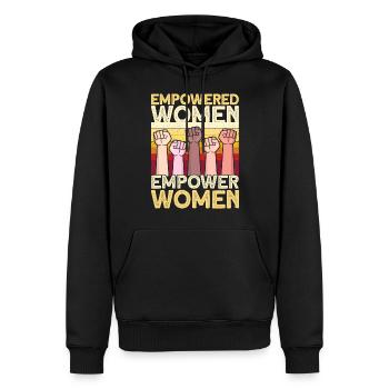 Empowered Women Empower Women - Männer Premium Bio Hoodie - Schwarz - Vorne - Nico (187cm)