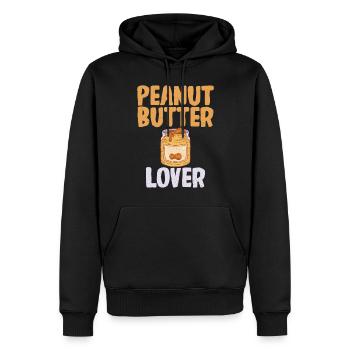 Erdnussbutter Liebhaber Geschenk - Männer Premium Bio Hoodie - Schwarz - Vorne - Nico (187cm)