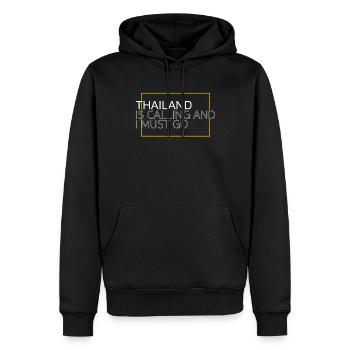 Thailand Spruch - Männer Premium Bio Hoodie - Schwarz - Vorne - Nico (187cm)