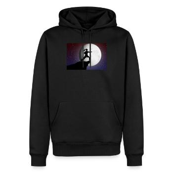 Taekwondo Filles Karaté Taekwondo Cadeau - Sweat à capuche Premium bio Homme - noir - Devant - Nico (187cm)