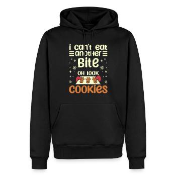 I can't eat another bite oh look christmas cookies - Men’s Premium Organic Hoodie - black - Front - Nico (187cm)