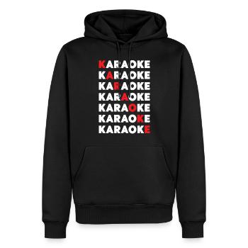 Karaoke Singer Karaoke - Männer Premium Bio Hoodie - Schwarz - Vorne - Nico (187cm)