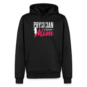 Arzt Mutter Doktor Medizin Mediziner Beruf - Männer Premium Bio Hoodie - Schwarz - Vorne - Nico (187cm)