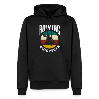 Ruder Flüsterer Ruderboot Rudern Ruderer - Männer Premium Bio Hoodie - Schwarz - Vorne - Nico (187cm)