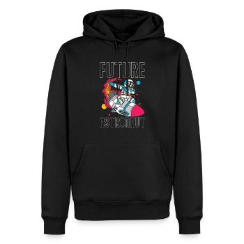 Zukünftiger Astronaut Rakete Weltraum Astronomie - Männer Premium Bio Hoodie - Schwarz - Vorne - Nico (187cm)