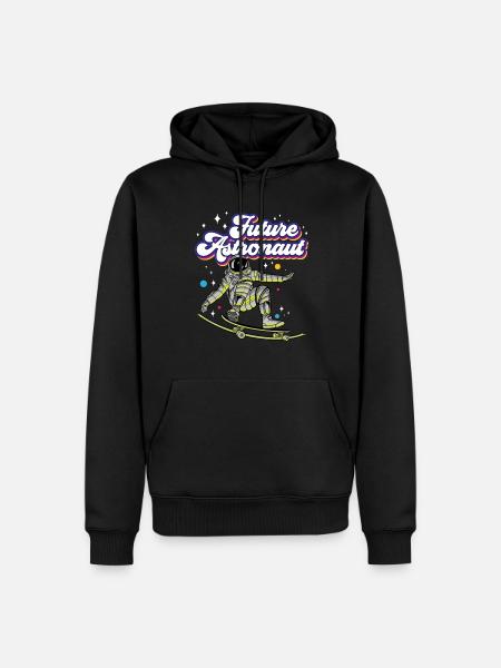 Future Astronaut Rocket Astronomy Space - Men’s Premium Organic Hoodie - black