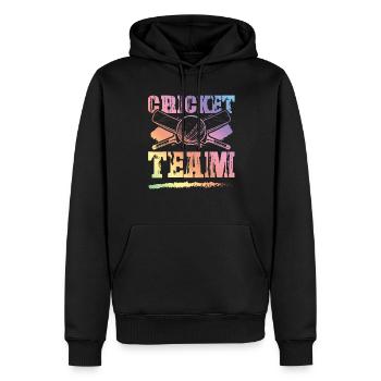 Cricket Team - Männer Premium Bio Hoodie - Schwarz - Vorne - Nico (187cm)