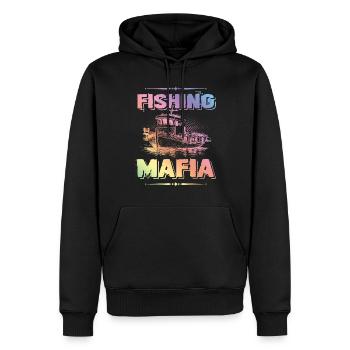 Fishing Mafia - Männer Premium Bio Hoodie - Schwarz - Vorne - Nico (187cm)