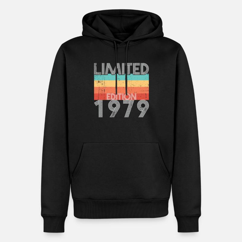 Edition Limitée Rétro 1979 - Sweat à capuche Premium bio Homme - noir