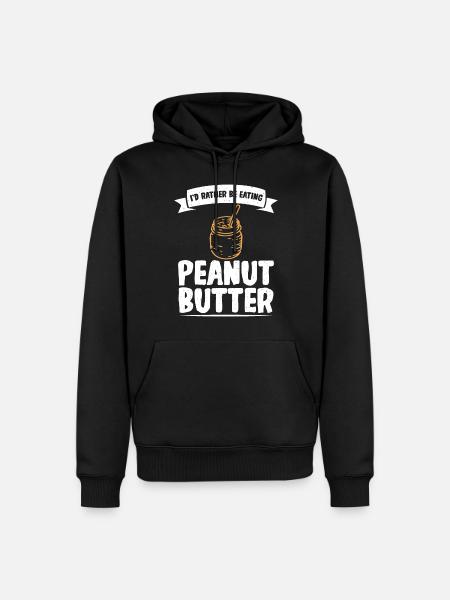 Peanut Butter Lover Gift - Men’s Premium Organic Hoodie - black