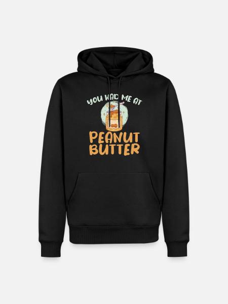 Peanut Butter Lover Gift - Men’s Premium Organic Hoodie - black