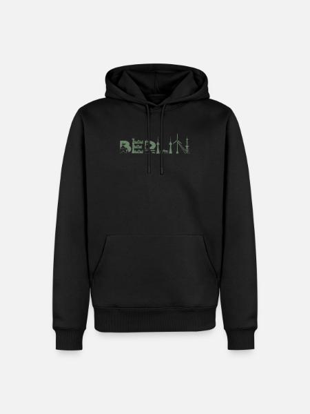 Berlin Skyline Berlin Sights - Men’s Premium Organic Hoodie - black