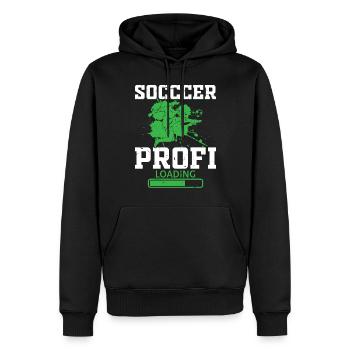Soccer Profi Loading - Soccer Lover Soccer Player - Männer Premium Bio Hoodie - Schwarz - Vorne - Nico (187cm)