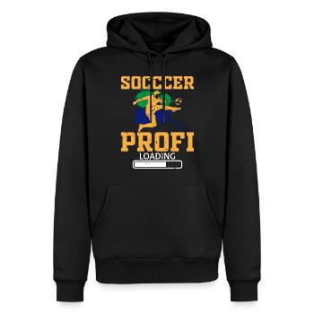 Soccer Lover Soccer Player - Soccer Profi Loading - Männer Premium Bio Hoodie - Schwarz - Vorne - Nico (187cm)