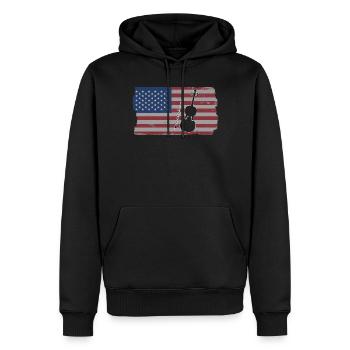 Violine Geige Musiker - Männer Premium Bio Hoodie - Schwarz - Vorne - Nico (187cm)