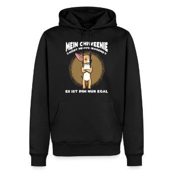 Mein Chiweenie Hört Hervorragend Hund - Männer Premium Bio Hoodie - Schwarz - Vorne - Nico (187cm)