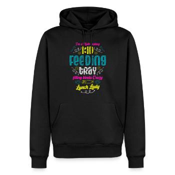 I'm a multitasking kid feeding tray, - Men’s Premium Organic Hoodie - black - Front - Nico (187cm)