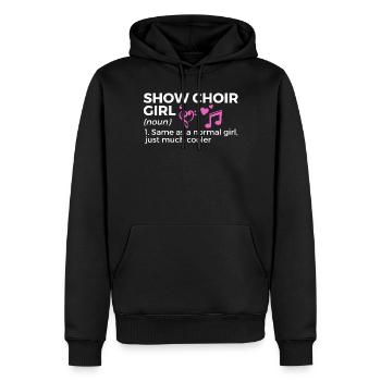 Choir Musiker - Männer Premium Bio Hoodie - Schwarz - Vorne - Nico (187cm)