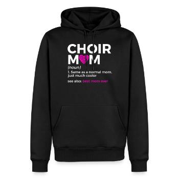 Musiciens de chorale - Sweat à capuche Premium bio Homme - noir - Devant - Nico (187cm)