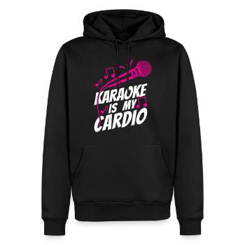 Karaoke Singer Karaoke Is My - Men’s Premium Organic Hoodie - black - Front - Nico (187cm)